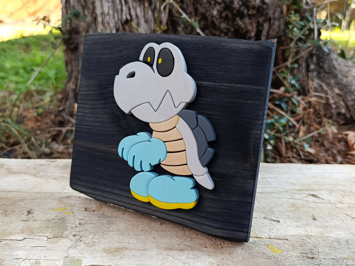 Dry Bones (Available now) - Super Mario wood art