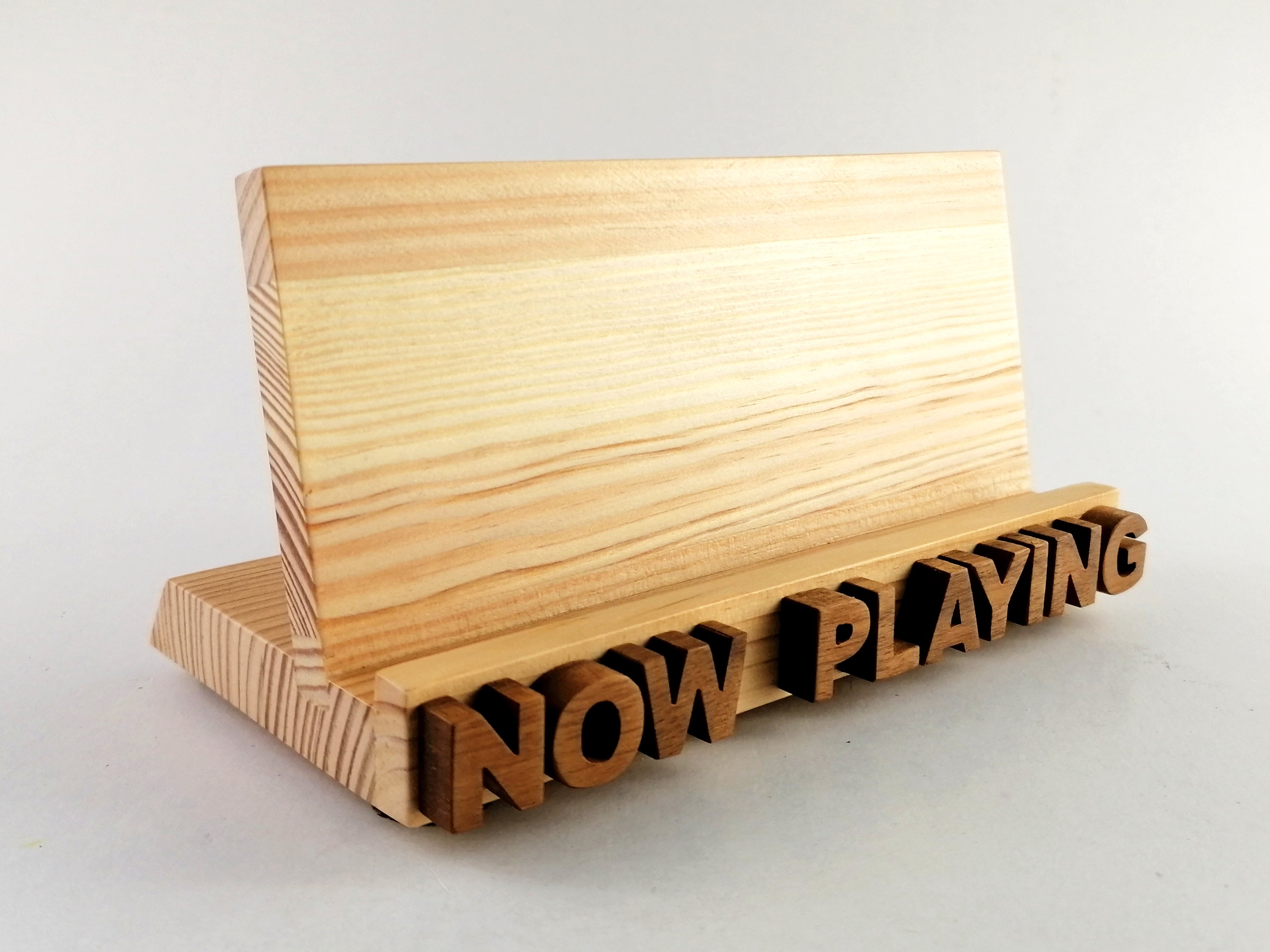 Now Playing Vinyl Record stand - Pine and walnut