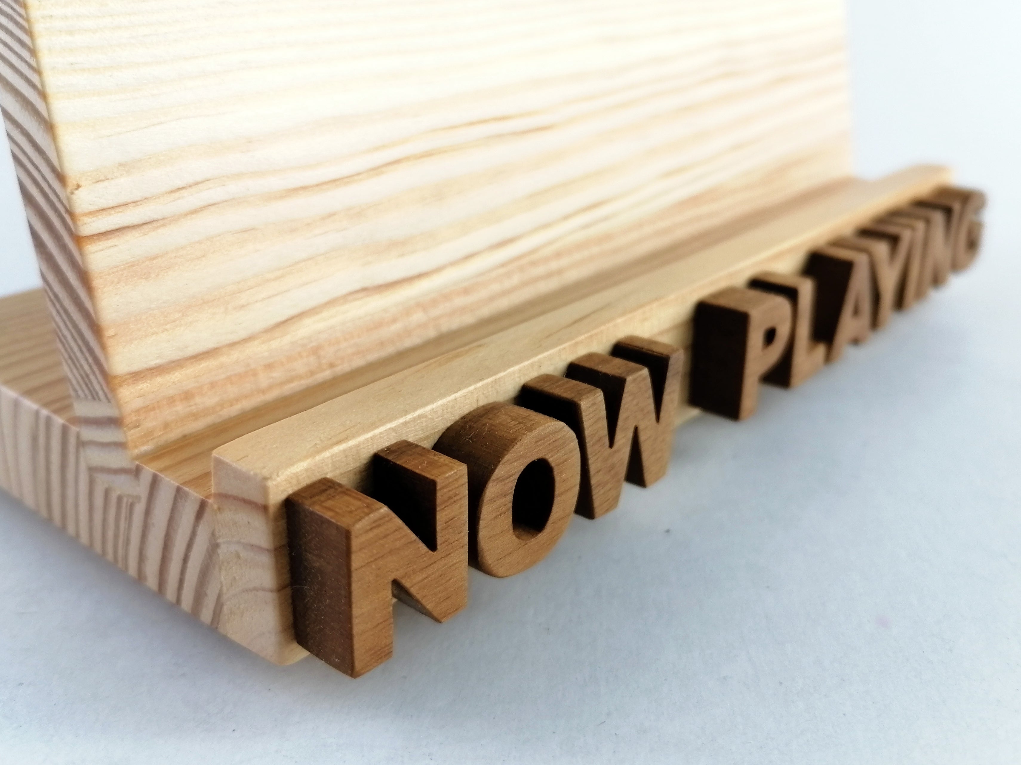 Now Playing Vinyl Record stand - Pine and walnut