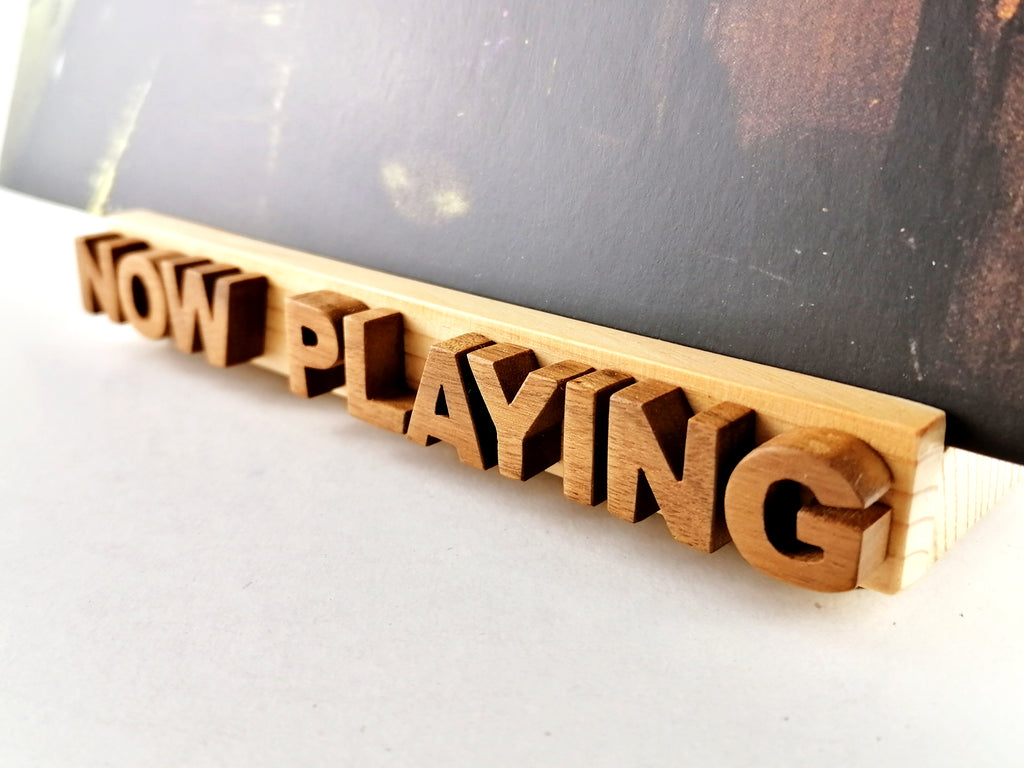 Now Playing Vinyl Record stand - Pine and walnut