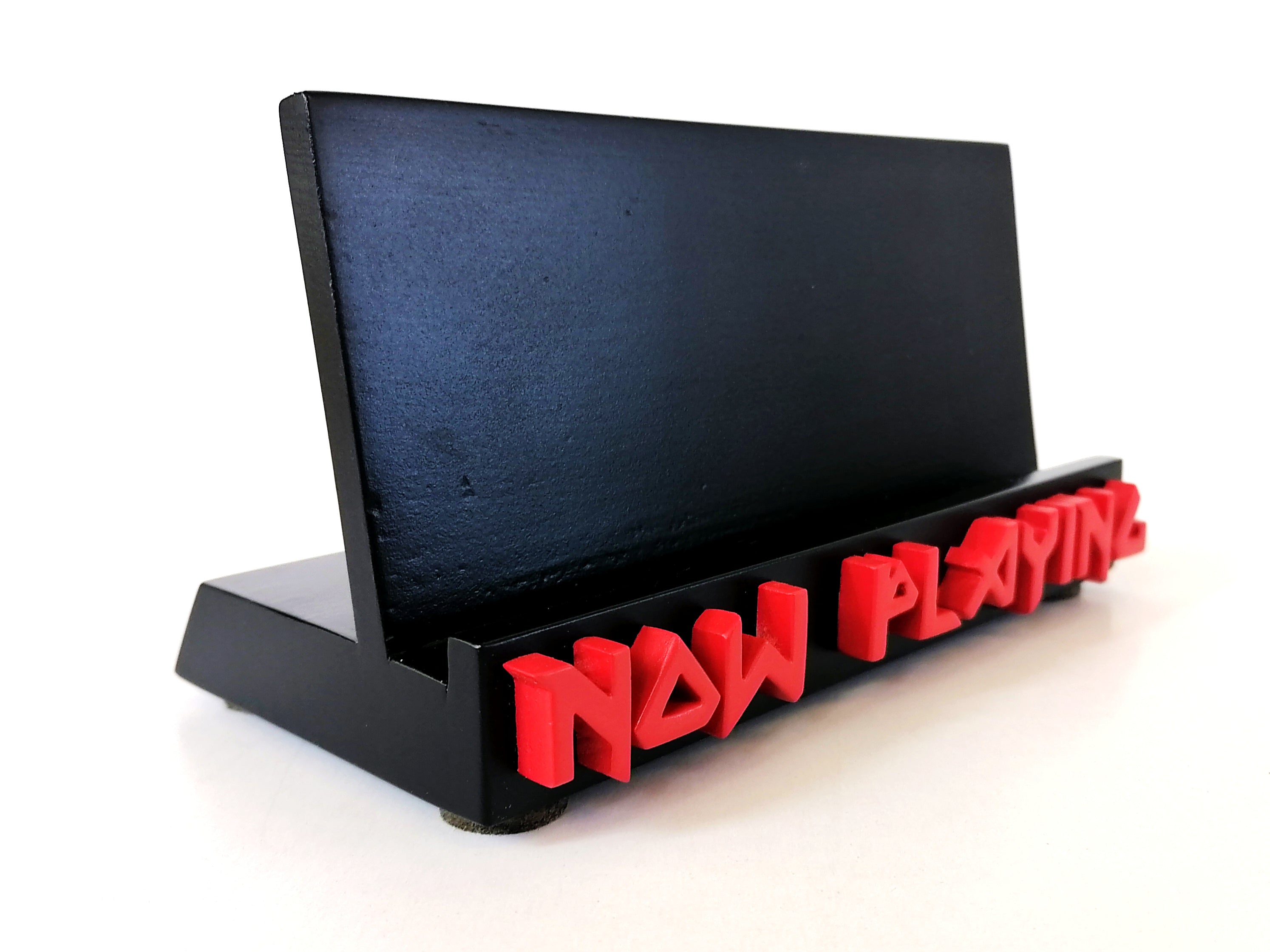 Now Playing Vinyl Record stand - Iron Maiden font