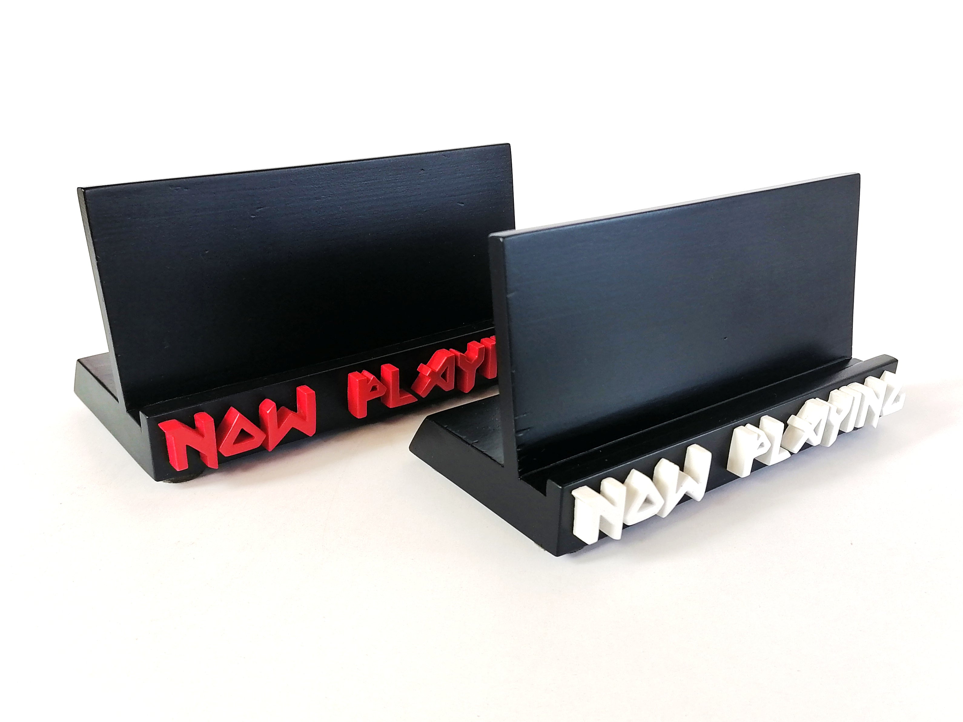 Now Playing Vinyl Record stand - Iron Maiden font