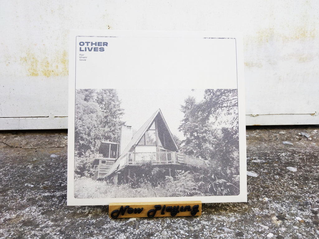 Now Playing Vinyl Record stand - Oak & black