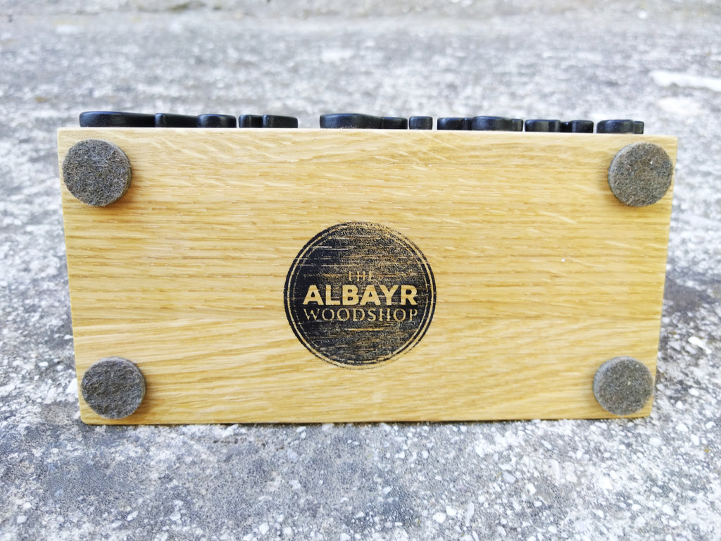 Now Playing Vinyl Record stand - Oak & black