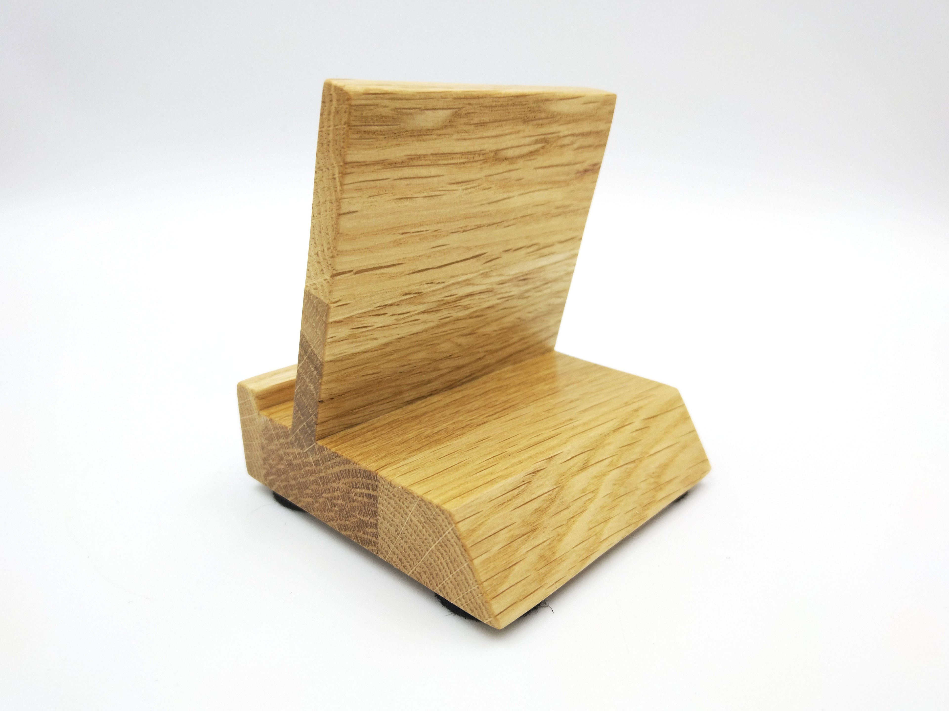 Mini Now Playing Vinyl Record stand - Oak