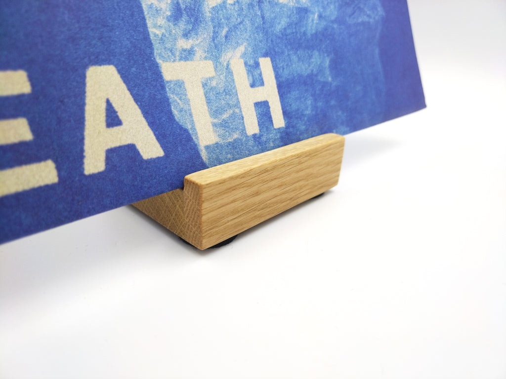 Mini Now Playing Vinyl Record stand - Oak