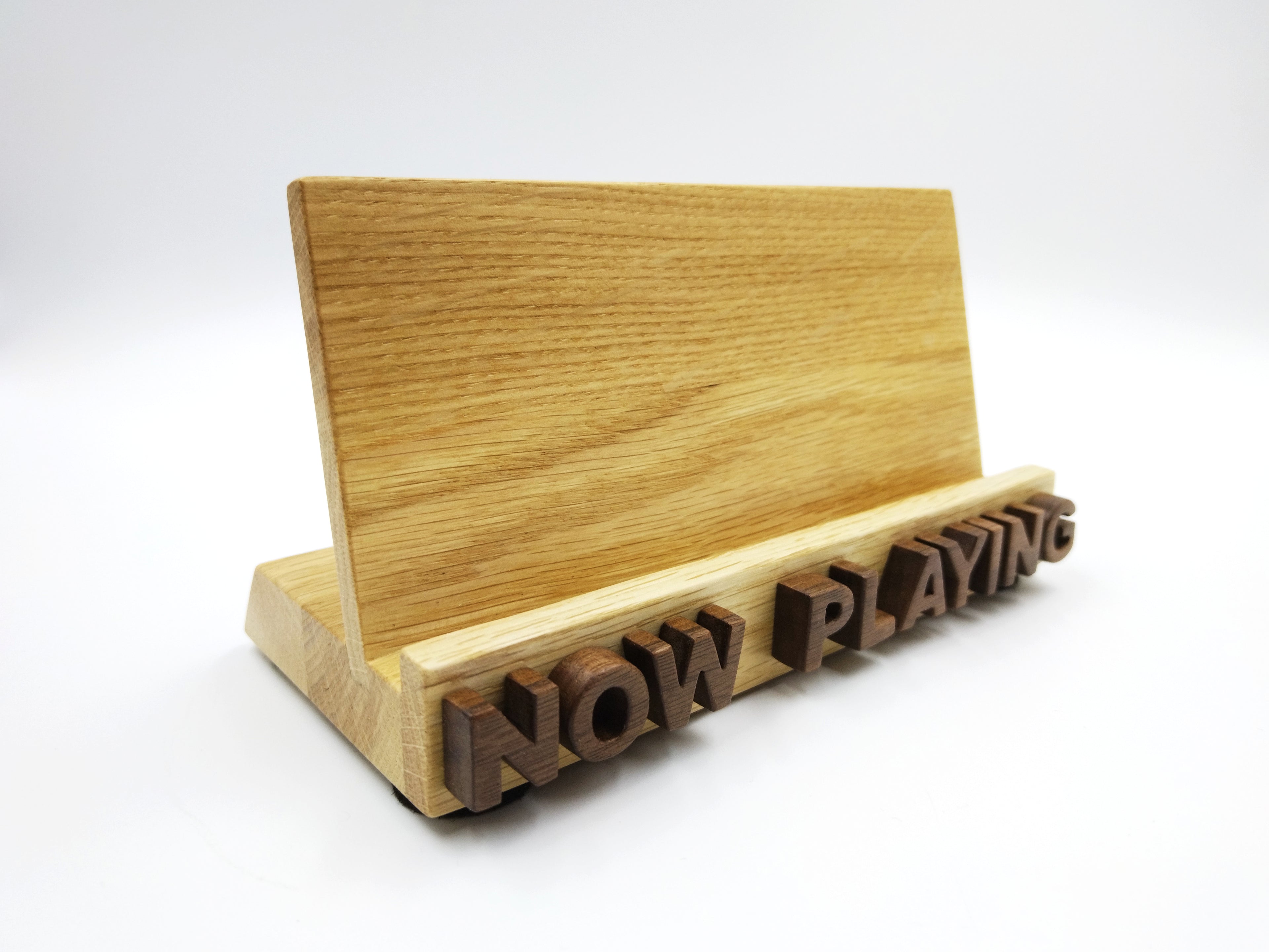 Now Playing Vinyl Record stand - Oak & walnut