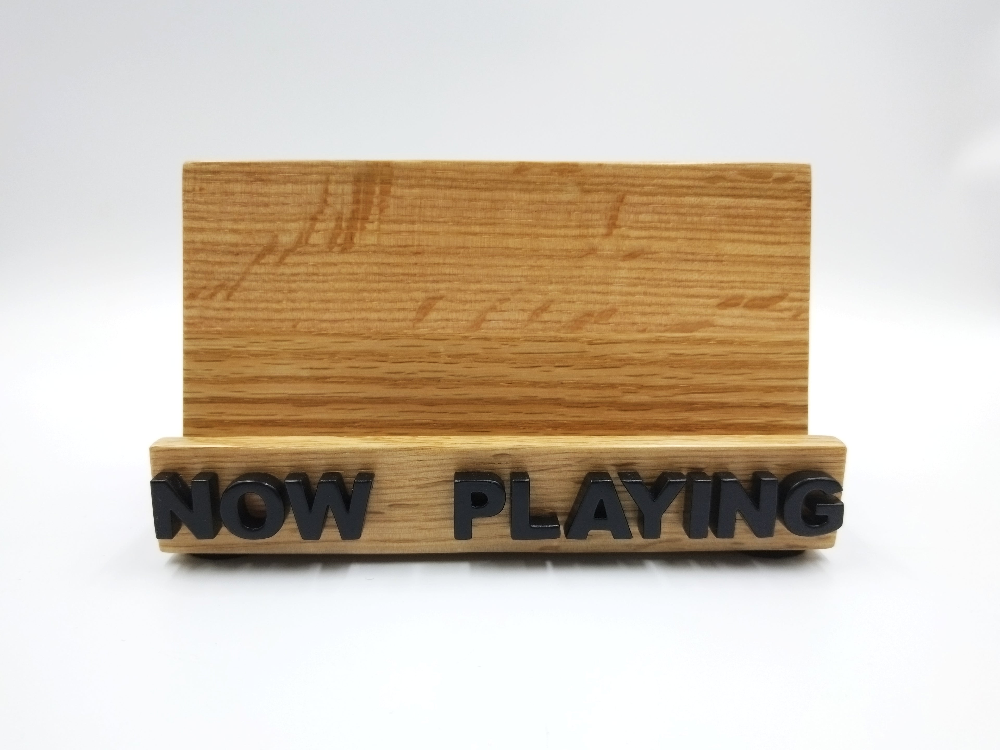 Now Playing Vinyl Record stand - Oak & black