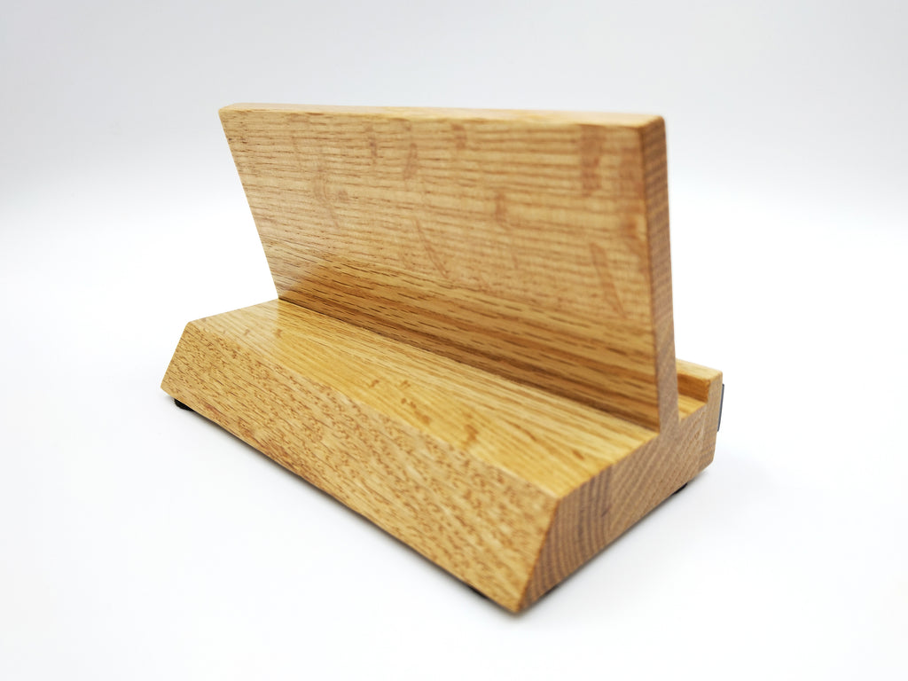 Now Playing Vinyl Record stand - Oak & black