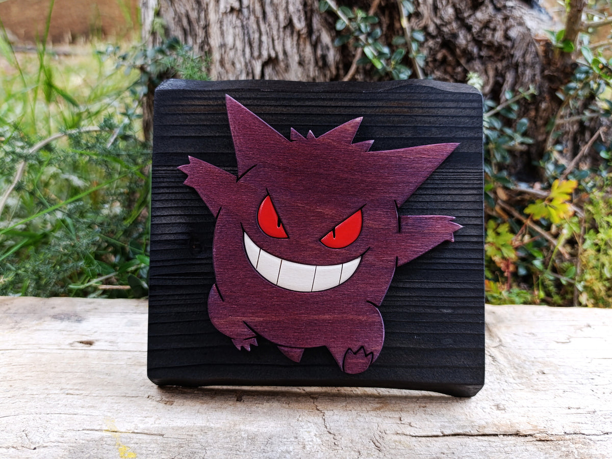 Gengar (Available now) - Pokemon wood art