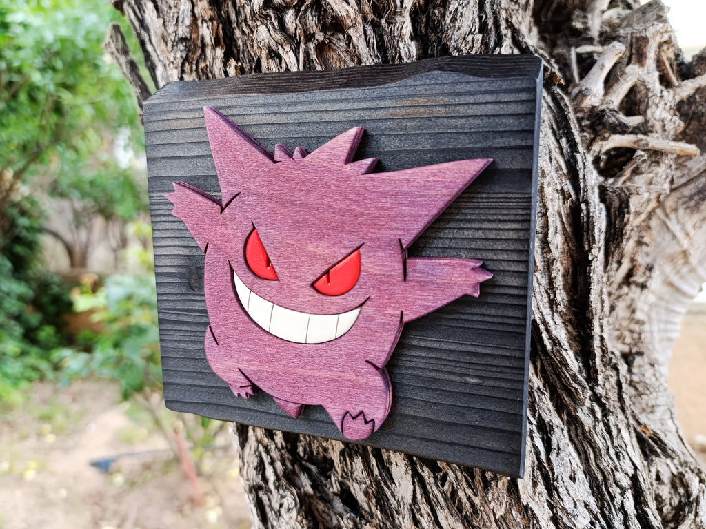 Gengar (Available now) - Pokemon wood art