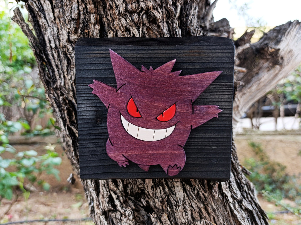 Gengar (Available now) - Pokemon wood art