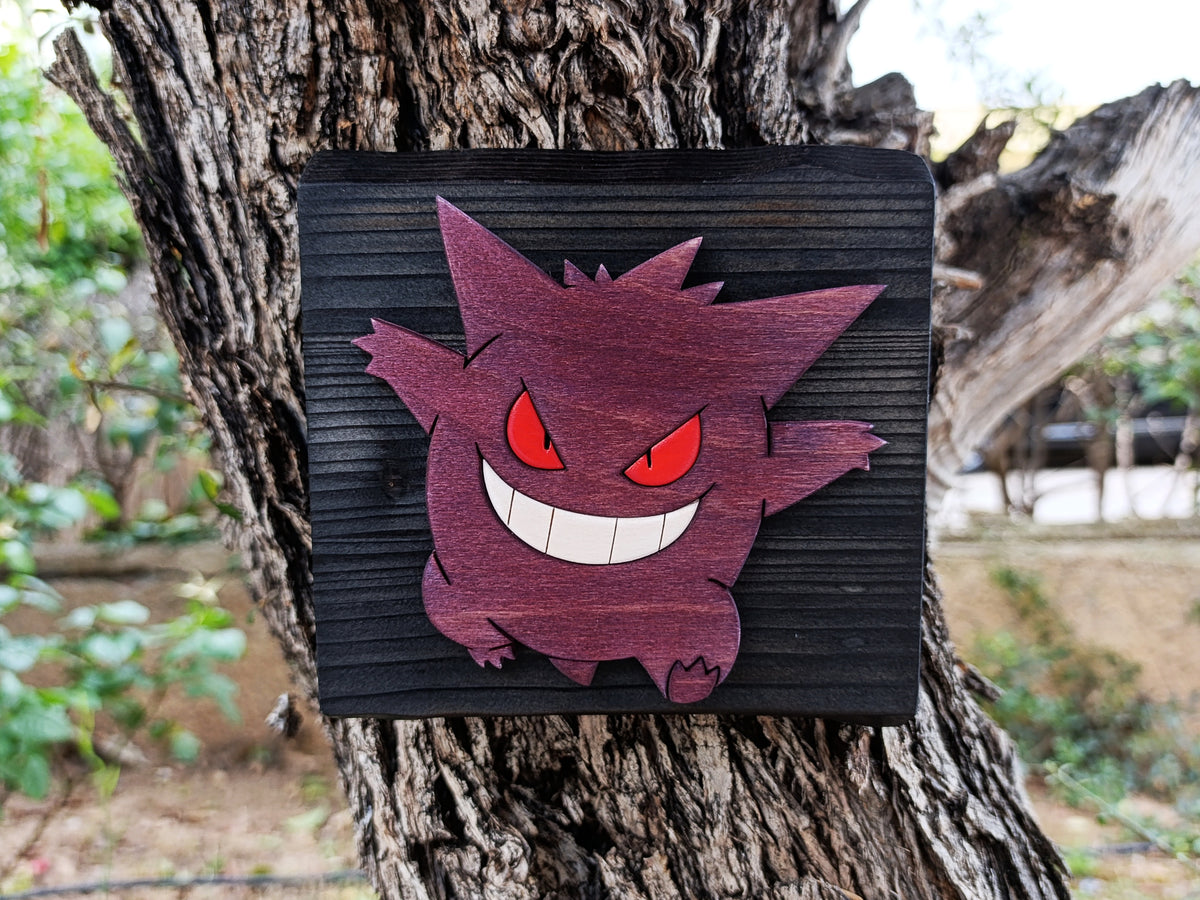Gengar (Available now) - Pokemon wood art