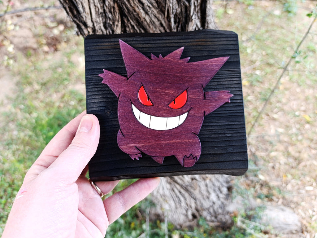 Gengar (Available now) - Pokemon wood art