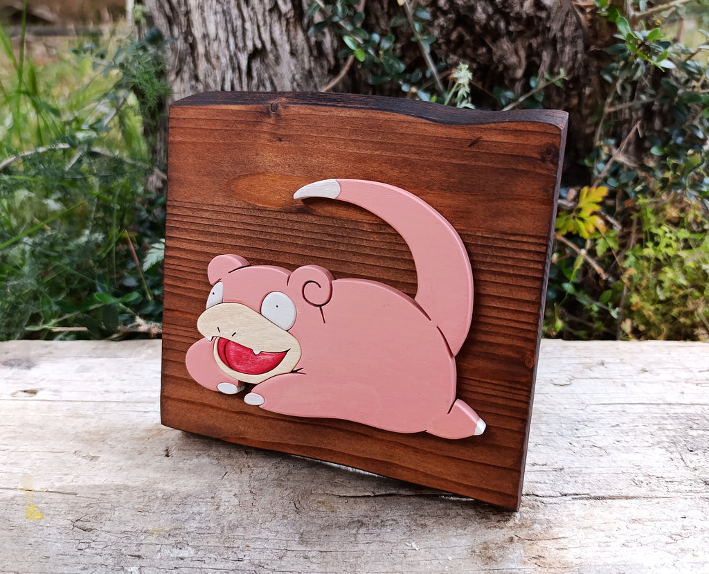 Slowpoke (Available now) - Pokemon wood art