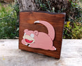 Slowpoke (Available now) - Pokemon wood art