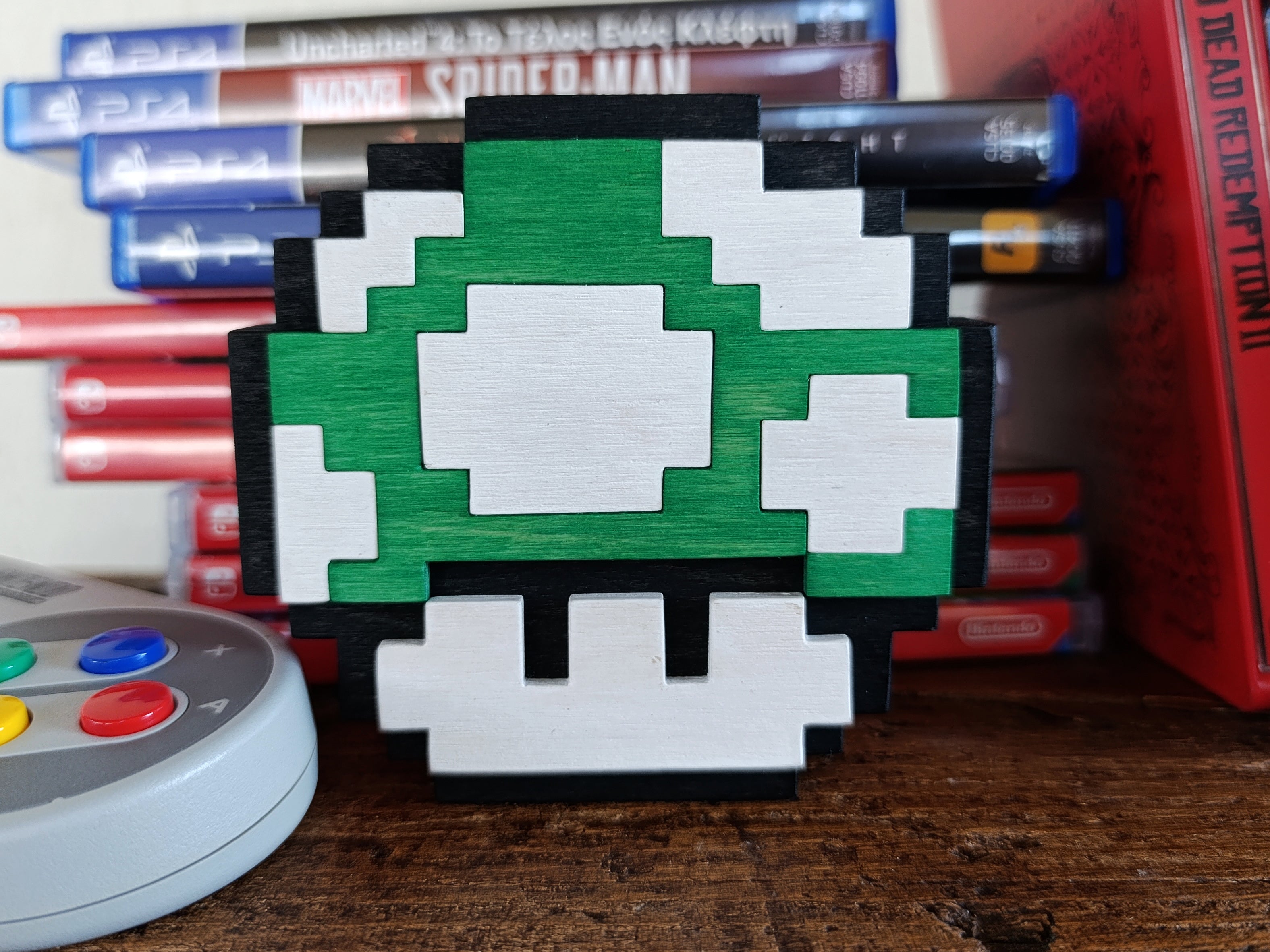 Mario mushroom 8-bit Wood Pop (Available now)